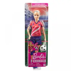 MATTEL - Barbie Profesiones Jugadora De Fútbol
