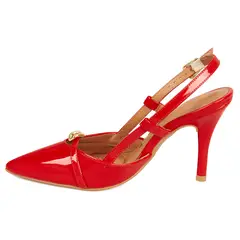 VIZZANO - Tacon Alto Rojo-Rubi Slingback
