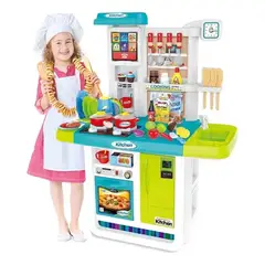 GENERICO - Cocina De Juguete Infantil Ref-A23 Verde Grande Accesorios