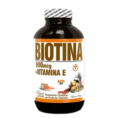 NATURAL FRESHLY - SUPLEMENTO BIOTINA + VITAMINA E X 900MCG