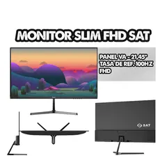 SAT - MONITOR SLIM 2145 - PANEL VA - FULL HD - 100HZ - HDMI