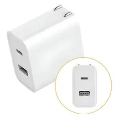 XIAOMI - Cargador 33W Doble Puerto USB-C + USB-A Carga Rápida y Segura