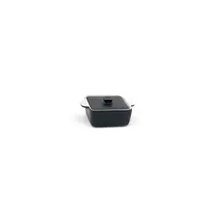 FOH - Olla Horno Cuadrado 8 oz Kiln® con Tapa - Paquete de 12 pcs