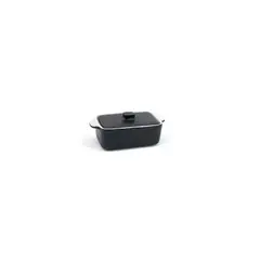 FOH - Olla Rectangular Kiln® de 10 oz con tapa pack de 12 pcs