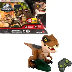 JURASSIC WORLD - Dinosaurio Tiranosaurio Rex Roarin Frenzy RC