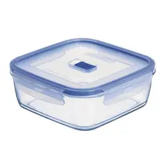 LUMINARC - Recipiente en vidrio templado Cuadrado 76 CL PURE BOX ACTIVE