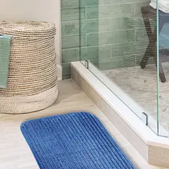 URUYEN - Alfombra Baño 40X60 cm Memory Foam Color Azul Marino Marca