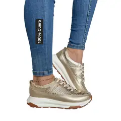 EVEGONZ - Tenis En Cuero Zapato Urban Casual de Moda