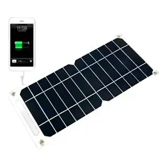 GENERICO - Panel Solar Portatil Con Salida Usb 5v - Cargador De Celular
