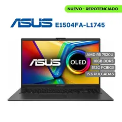 ASUS - Portátil E1504FA-L1745 AMD Ryzen 5 7520U RAM 16GB 512GB SSD 15.6 "