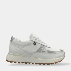 CALZADO BONT - Tenis Blanco Mujer En CUERO Deportivo Bont Catania