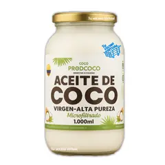 PRODCOCO - Aceite de Coco Virgen Alta Pureza 1000 mL