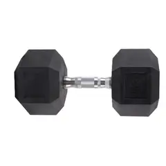 WONDER SPORT - PESAS MANCUERNAS DE 20 KG HEXAGONALES PROFESIONALES EN GOMA