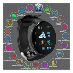 MILOPTS - Smartwatch Reloj Inteligente D18 Heart Rate Modelo 2022