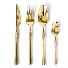 ALUMAR - SET CUBIERTOS 16 PZ 4 PTOS QUADRGOLD