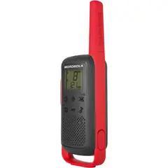 MOTOROLA - Radio T210 Radio bidireccional negro con rojo