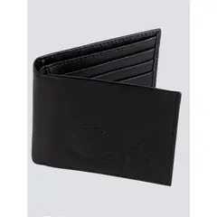 CALVIN KLEIN - Billetera negra con monograma