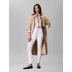 CALVIN KLEIN - Jeans blanco skinny de talle alto