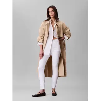 CALVIN KLEIN - Jeans blanco skinny de talle alto