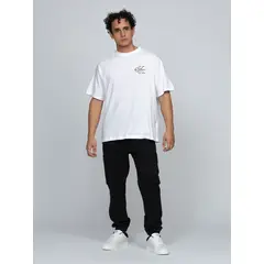 CALVIN KLEIN - Camiseta blanca con gráfico de monograma