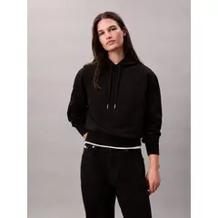 CALVIN KLEIN - Buzo negro con capota - Archive