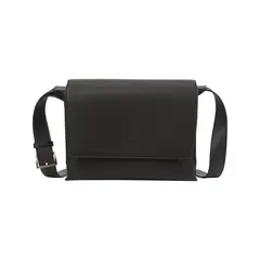 CALVIN KLEIN - Bolso negro de hombro micro pebble