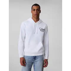 CALVIN KLEIN - Buzo blanco con capota