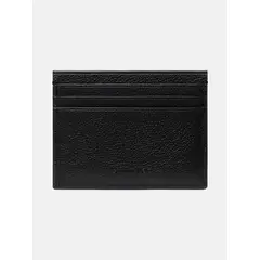 CALVIN KLEIN - Tarjetero negro de cuero con RFID