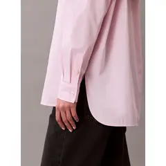 CALVIN KLEIN - Camisa rosada relaxed de popelina