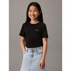 CALVIN KLEIN - Camiseta negra infantil