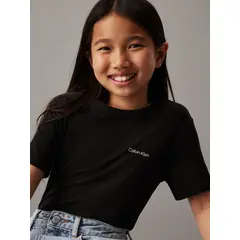 CALVIN KLEIN - Camiseta negra infantil