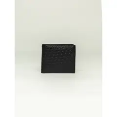 CALVIN KLEIN - Billetera negra billfold con monograma