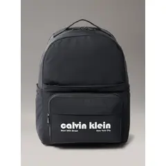 CALVIN KLEIN - Morral negro multifuncional con logo gráfico