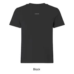 CALVIN KLEIN - Camiseta negra manga corta 20s classic logo
