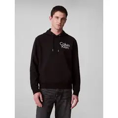 CALVIN KLEIN - Buzo negro con capota