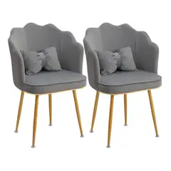 GENERICO - Set X2 Silla Decorativa Sala Comedor Dormitorio Refalana