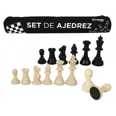 WONDER SPORT - AJEDREZ DE LUJO PORTÁTIL + ESTUCHE TUBULAR + LONA EN CUERINA