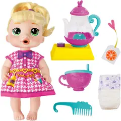 BABY ALIVE - BabyAlive Bubbly Tea Party LaLa GooGoo Doll con Accesorios 11 Pulgadas