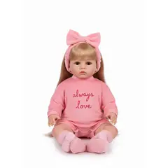 GENERICO - Muñeca Reborn Realista Silicona Completa 55cms Con Sonidos