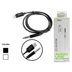 GENERICO - Cable Adaptador Auxiliar Compatible Lightning A Jack 35mm