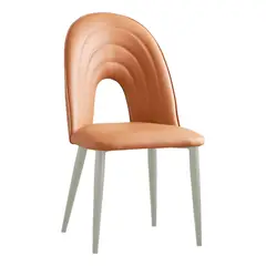 GENERICO - Silla Decorativa Mueble Sala Comedor Dormitorio Refaurora Naranja