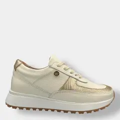 CALZADO BONT - Tenis Beige Mujer En CUERO Deportivo Bont Catania