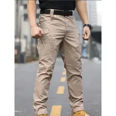 ABC - Pantalon tactico militar camuflada lx9 multibolsillos resistentes AAA