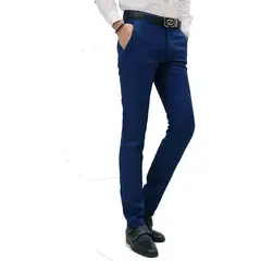 ABC - Pantalon lino traje para hombre clasico colores elegante negocios