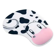 GENERICO - Mouse Pad Descansa Muñecas Ergonómico En Gel Diseño De Vaca