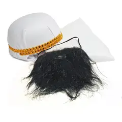 GENERICO - Disfraz De Musulman Arabe Bata Y Gorro + Barba Halloween
