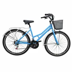 SFORZO - Bicicleta Playera Dama Rin 26 18 Cambios