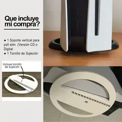 GENERICO - Soporte Para Ps5 Slim Base Vertical Negro