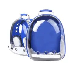 GENERICO - Maleta Para Mascotas Perro O Gato Morral Mochila Azul