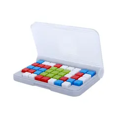 GENERICO - Juego De Mesa Iq Logica Estrategia Tetris Figuras 120 Retos